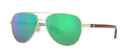 BRUSHED GOLD - GREEN MIRROR 580 GLASS - POLARIZED