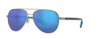 BRUSHED GUNMETAL - BLUE MIRROR 580 GLASS - POLARIZED